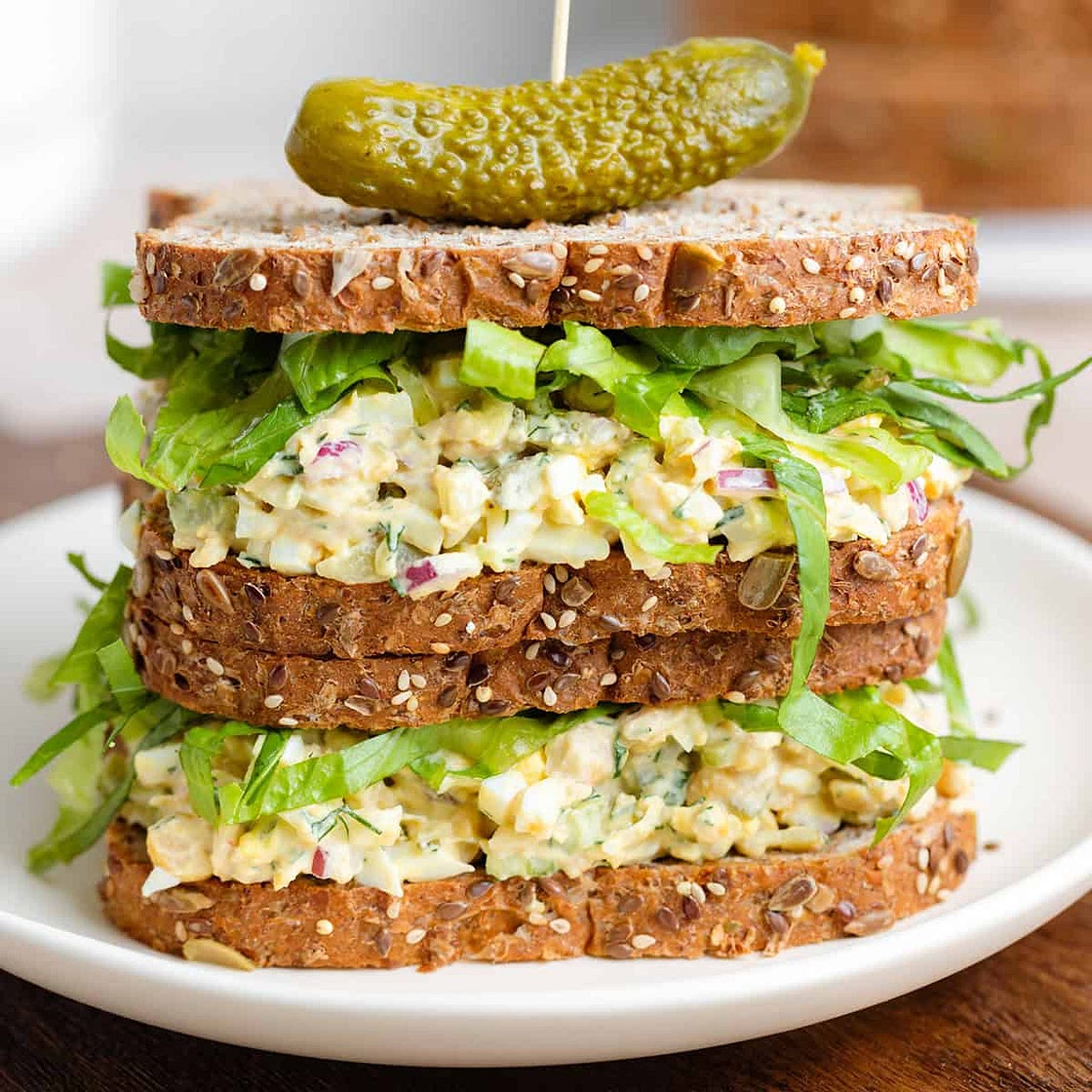 Chickpea Egg Salad Sandwich