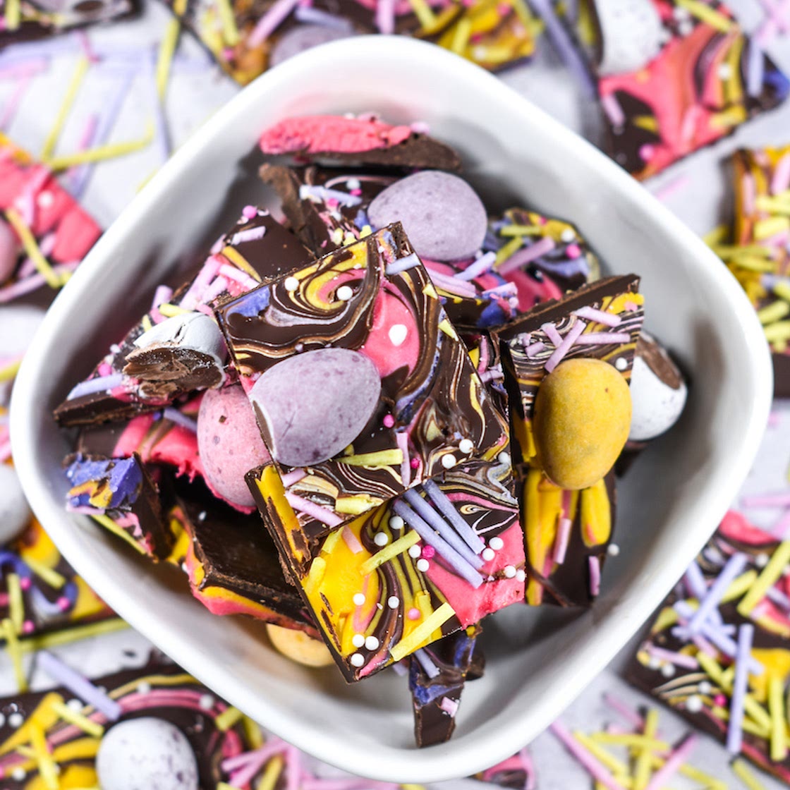 Easter Bark Recipe with Mini Eggs