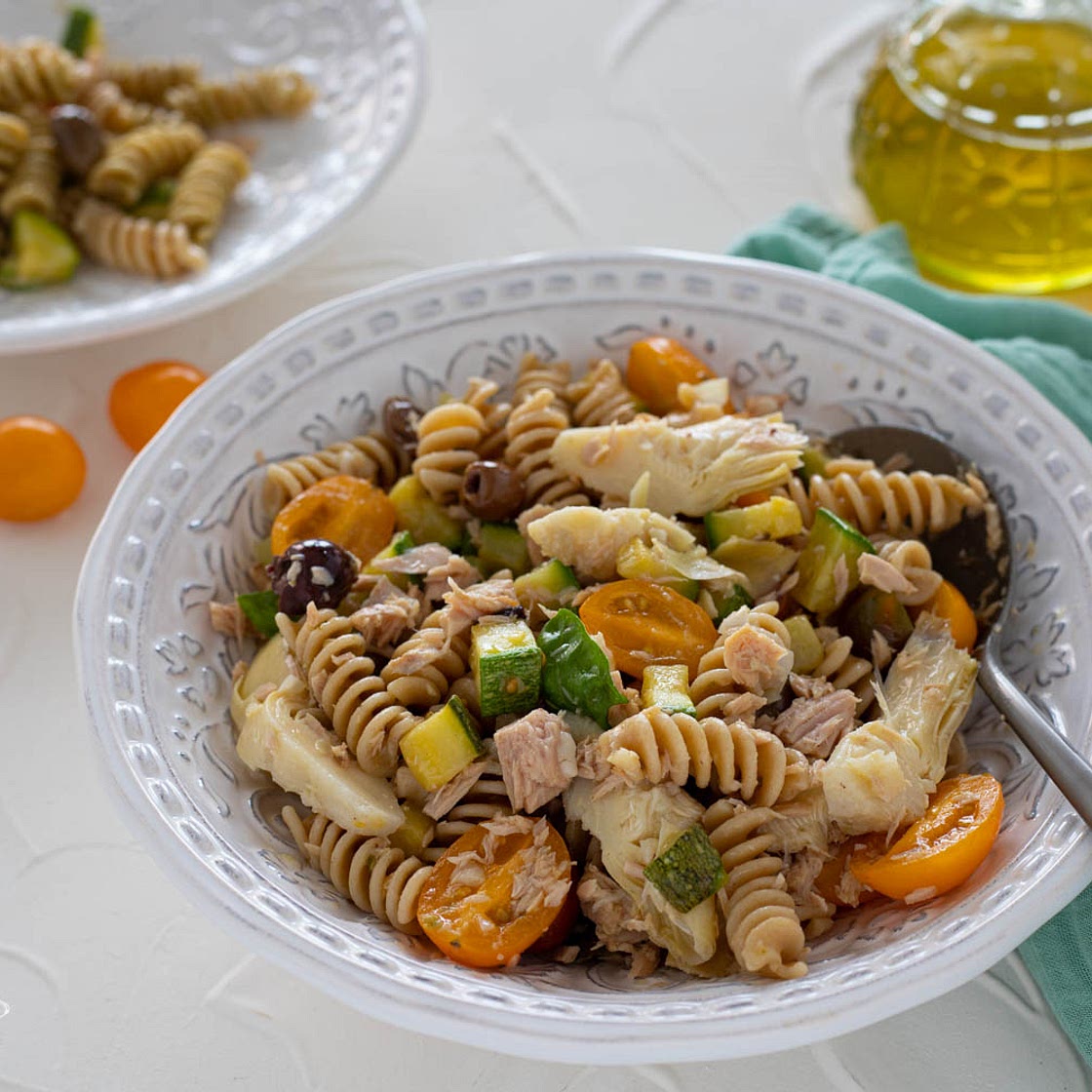 PASTA FREDDA TONNO E CARCIOFINI