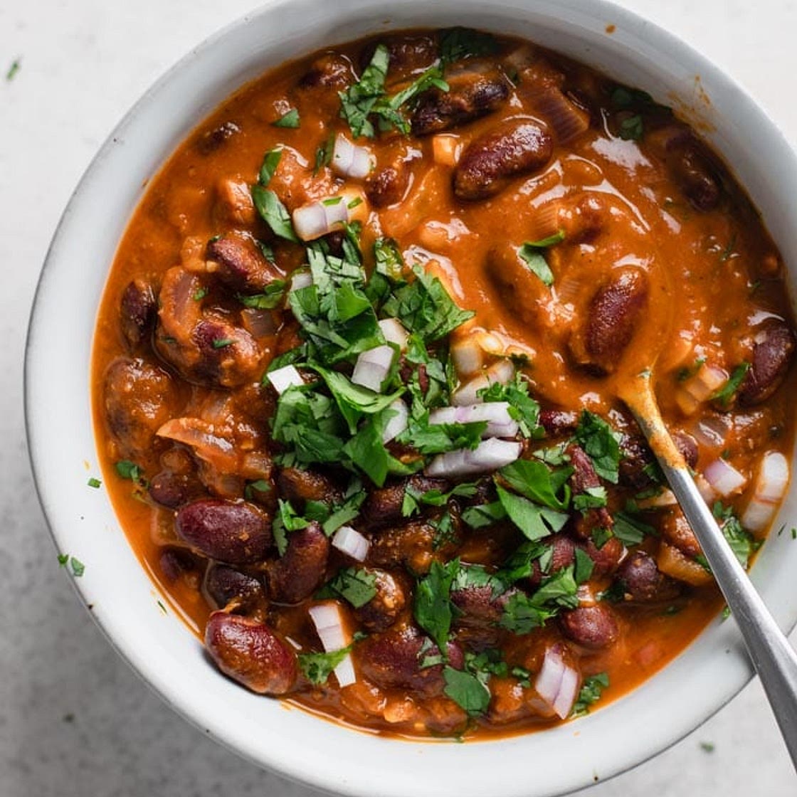 Afghan Kidney Bean Curry (Lubya)
