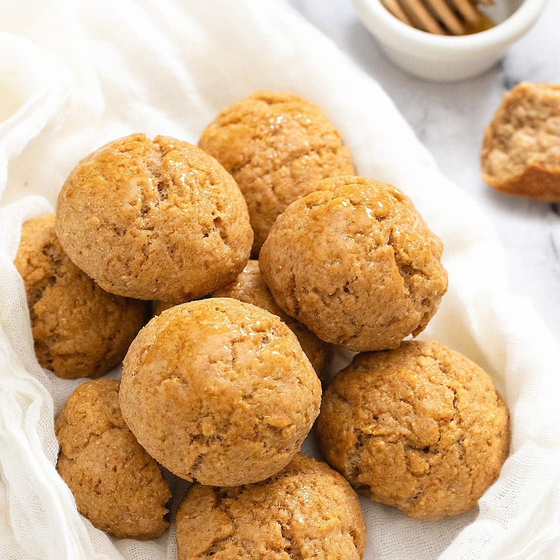 4 Ingredient Healthy Honey Bread Rolls