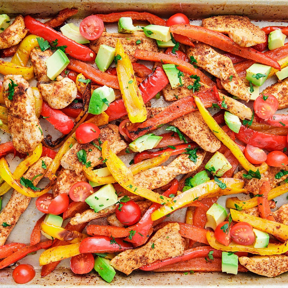 Sheet-Pan Chicken Fajitas