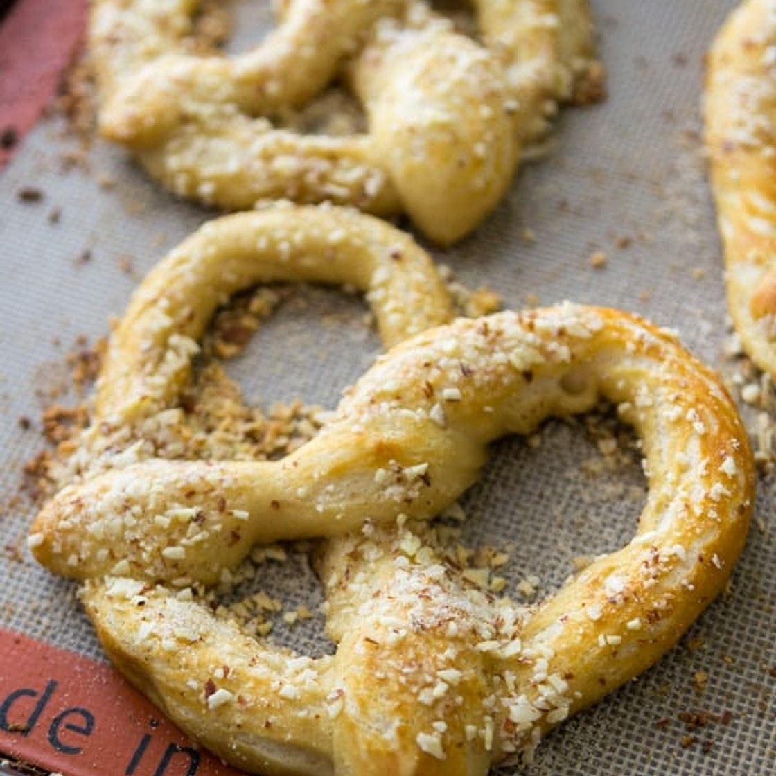 Almond Crunch Soft Pretzels