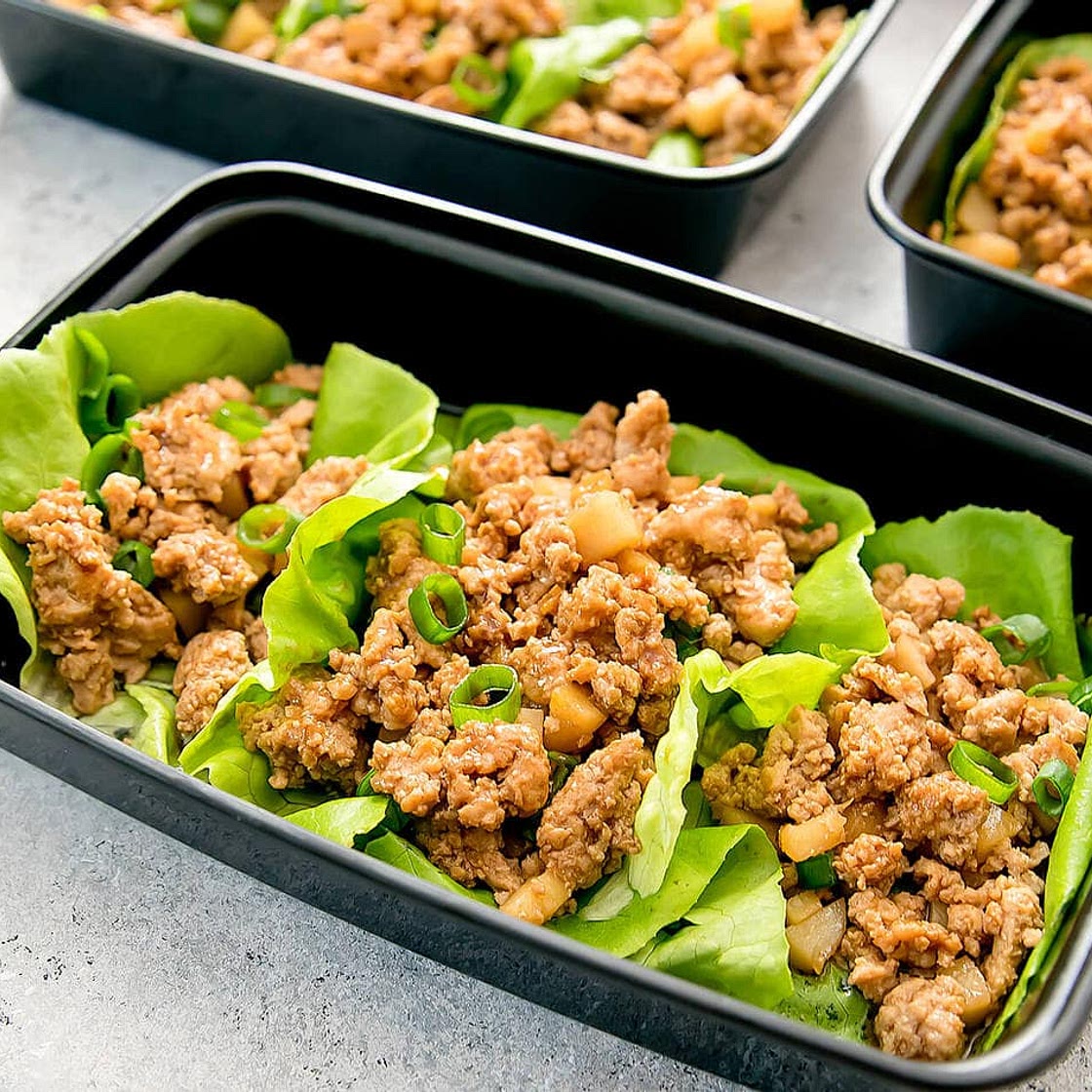 Chicken Lettuce Wraps Meal Prep