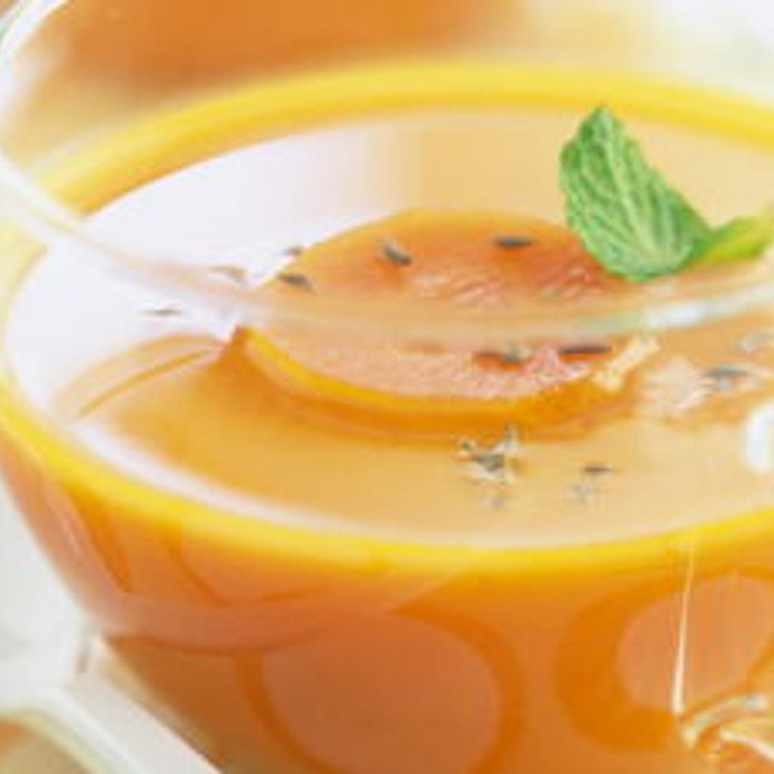 Soupe de carotte parfumée au cumin