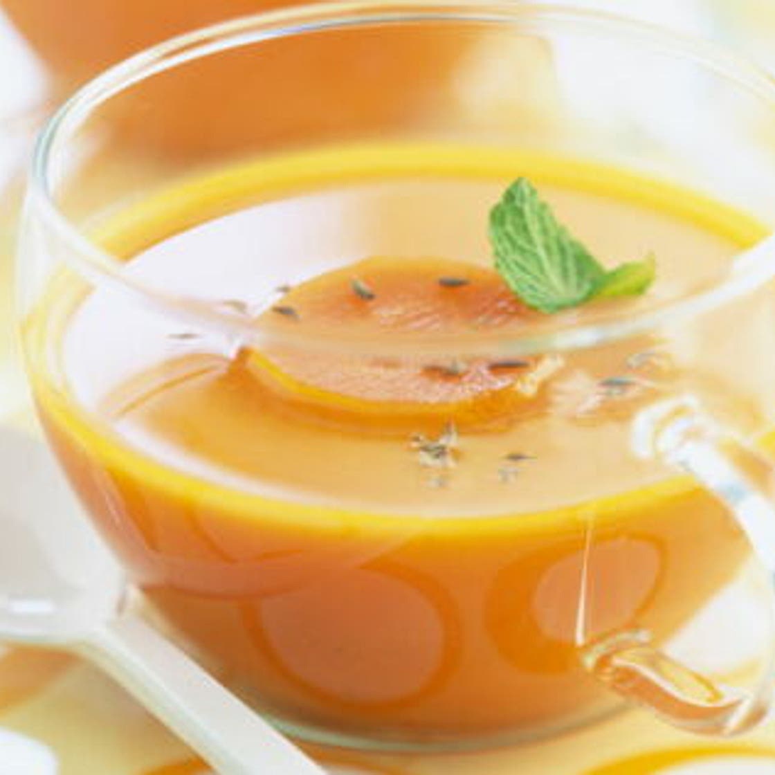 Soupe de carotte parfumée au cumin