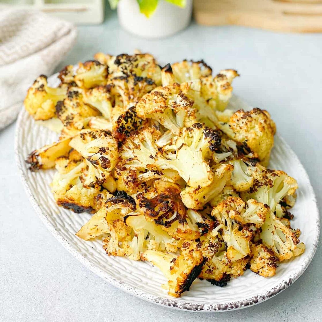 Smoked Paprika and Garlic Baked Roasted Cauliflower