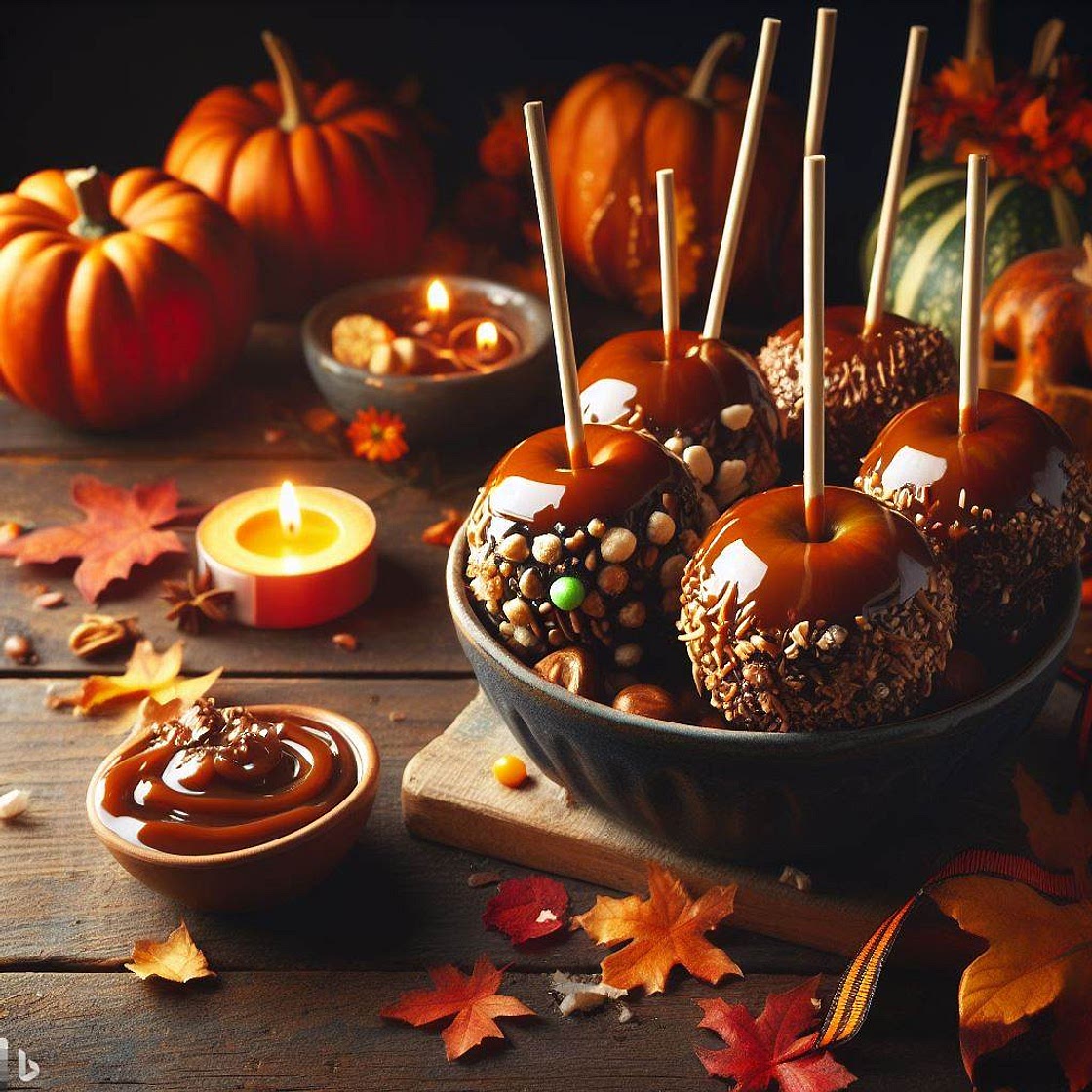 Vegan Caramel Dipped Apples