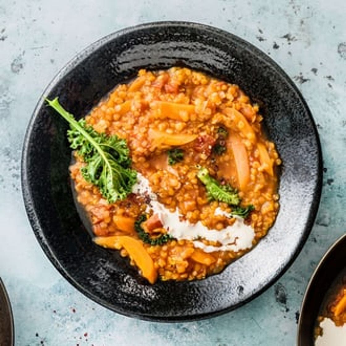 Linsensuppe mit Tahini