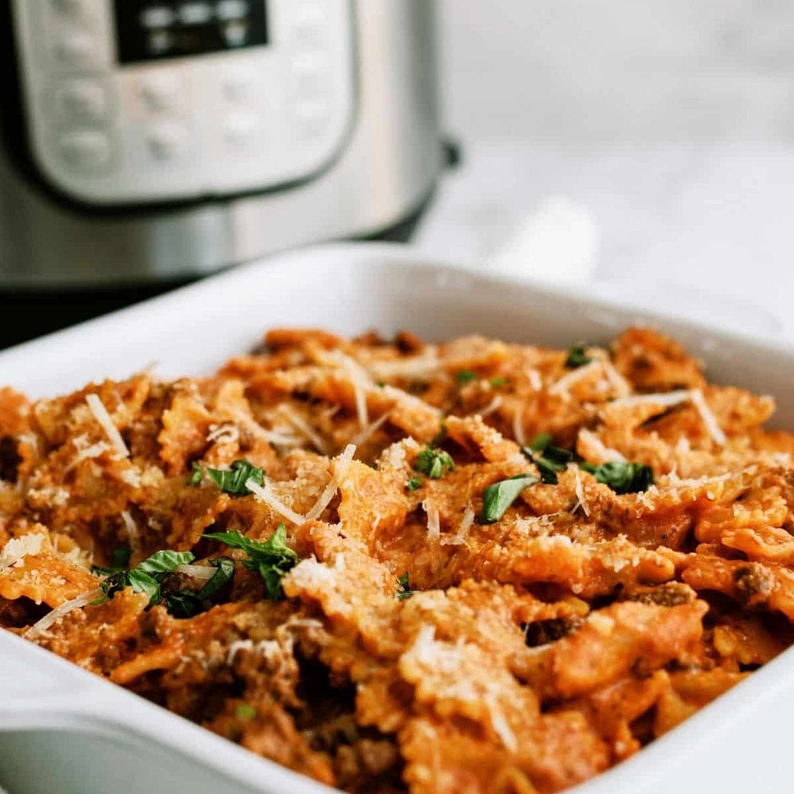 Instant Pot Ground Beef Lazy Lasagna Recipe