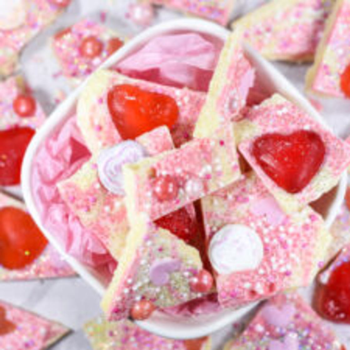 White Chocolate Valentine's Day Bark