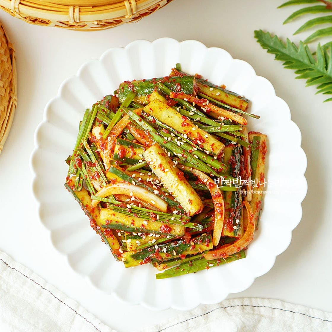 오이무침 만드는 법 오이부추무침 레시피