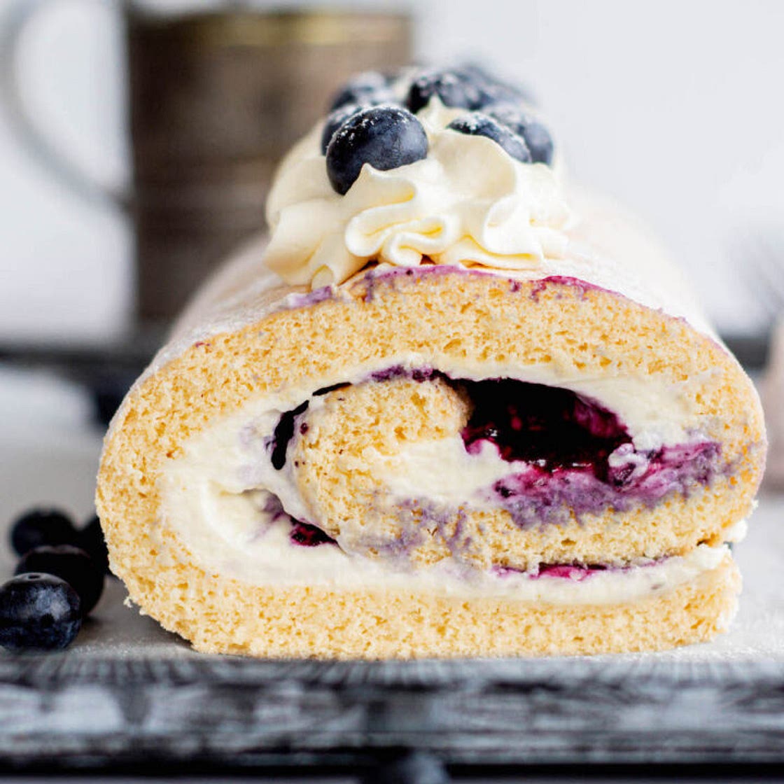 Blueberry Swiss Roll