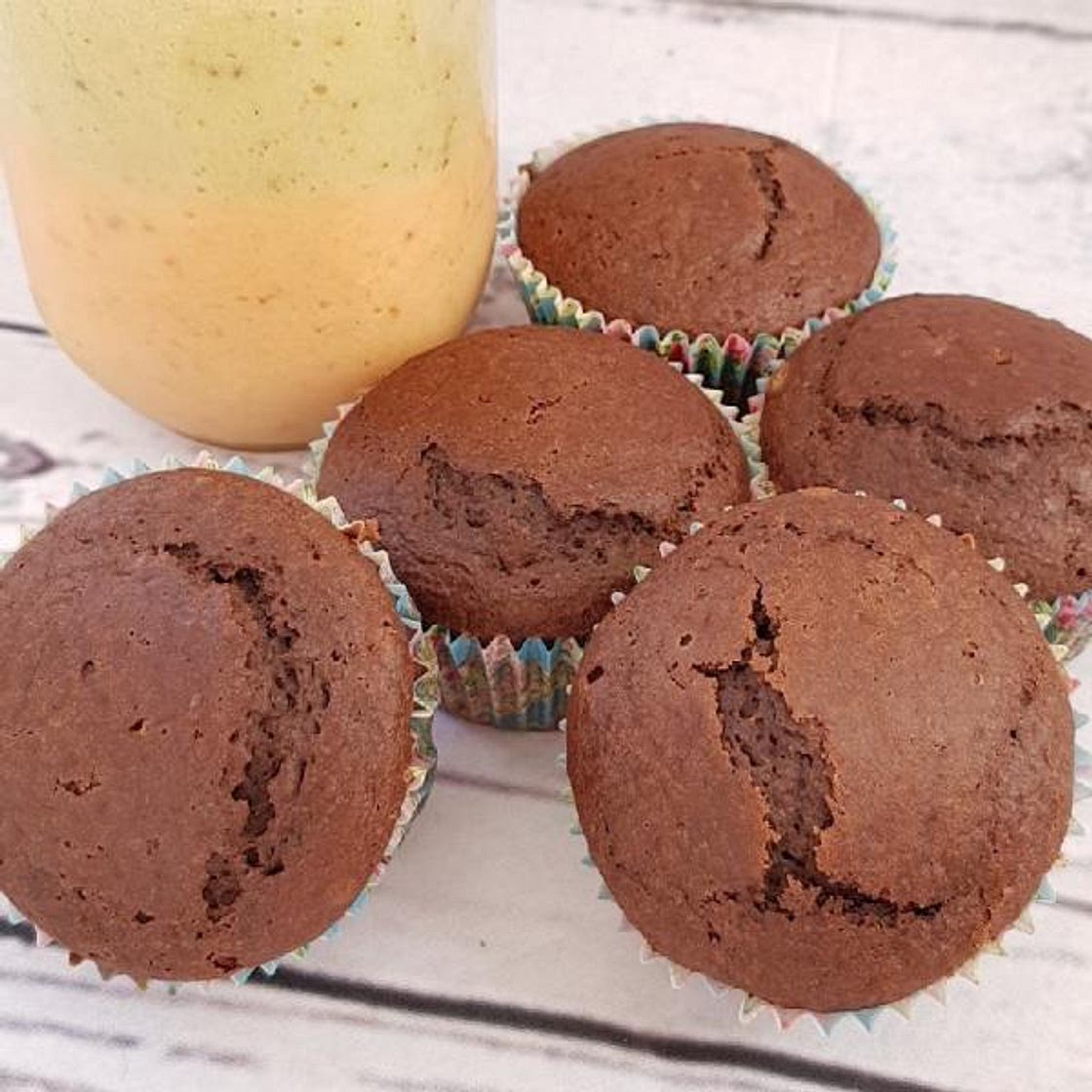 Receta de Magdalenas veganas de chocolate y naranja