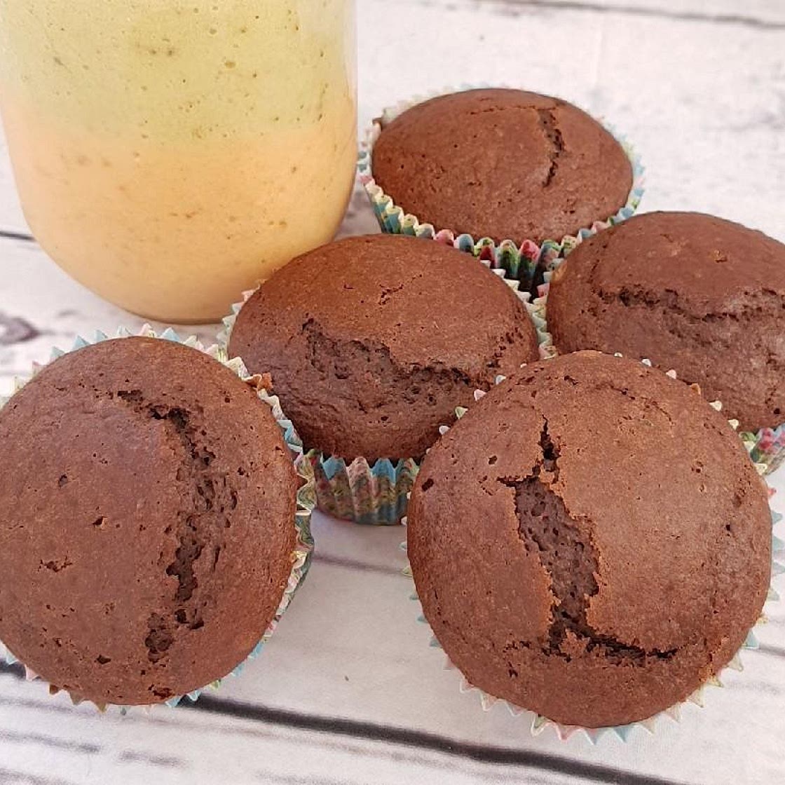 Receta de Magdalenas veganas de chocolate y naranja