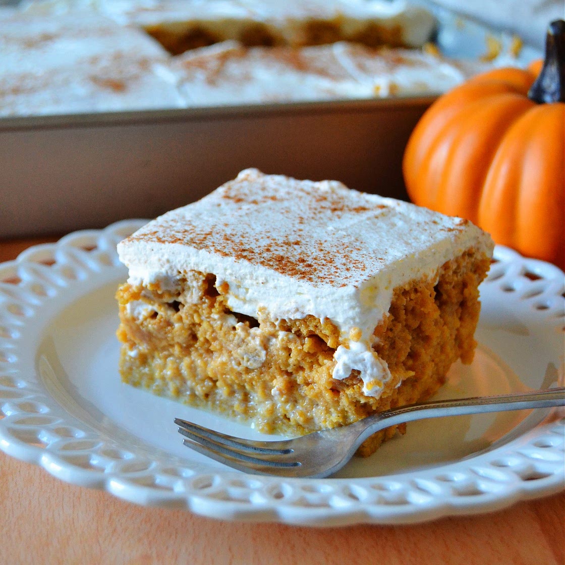 Pumpkin Spice Tres Leches Cake