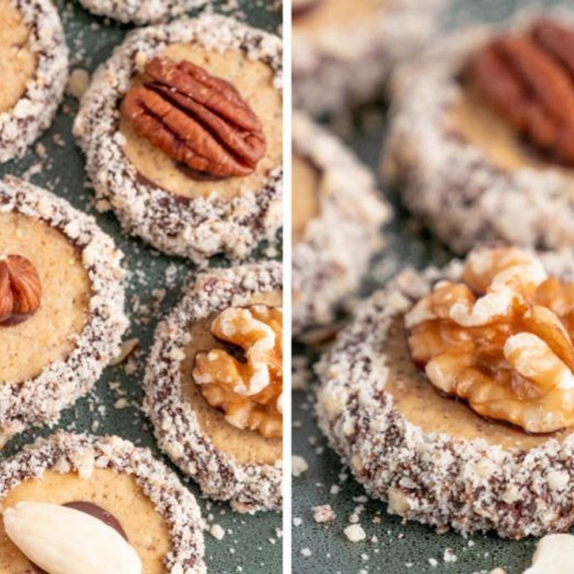 Festive Keto Hazelnut Cookies (Keto Holiday Cookies)