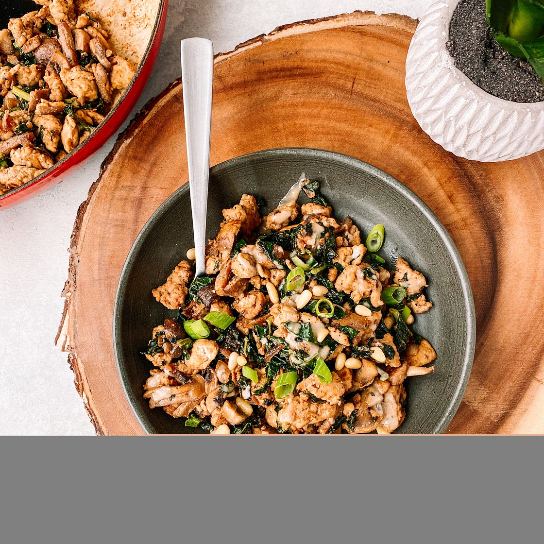 Turkey, Kale & Tahini Dinner Bowls