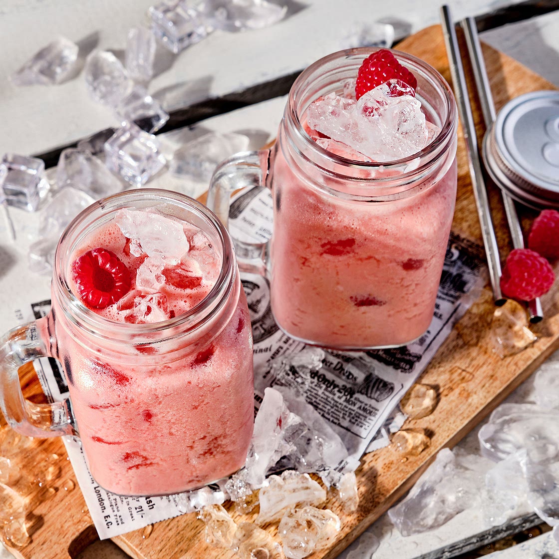 Fruchtiger Himbeersmoothie mit Sanddorn