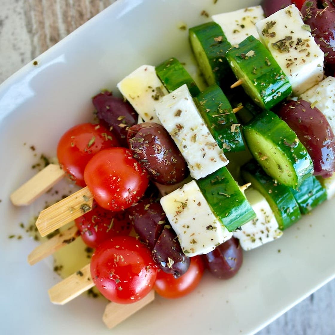 Greek Salad Skewers