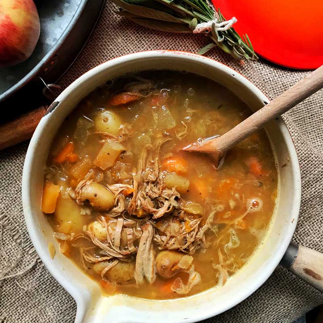 Slow-cooker pork & apple stew
