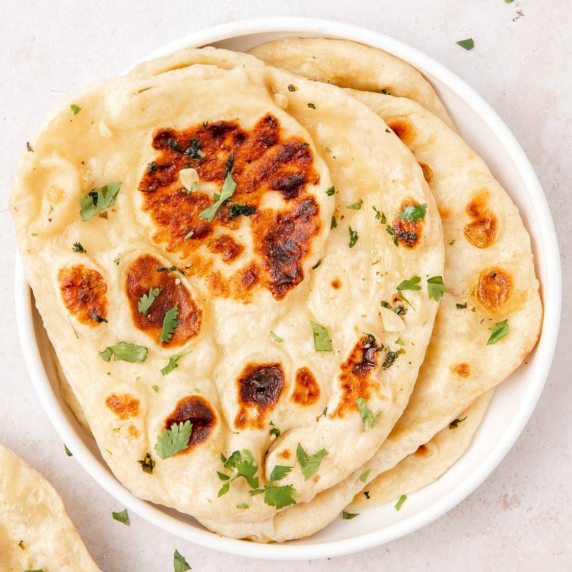 Sourdough Naan with Garlic Butter
