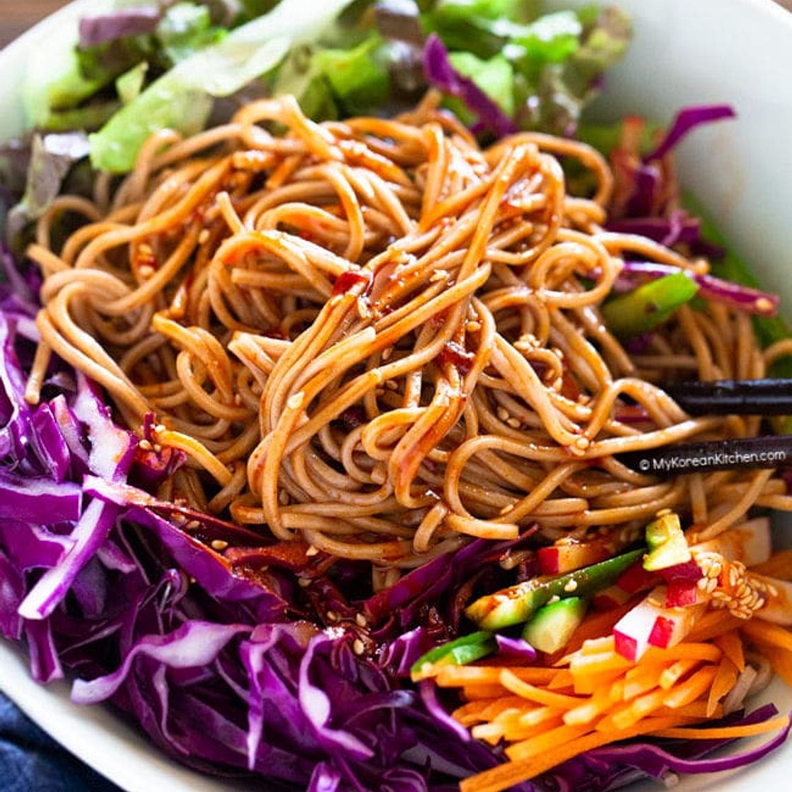 Bibim Guksu (Korean Cold Noodle Salad)