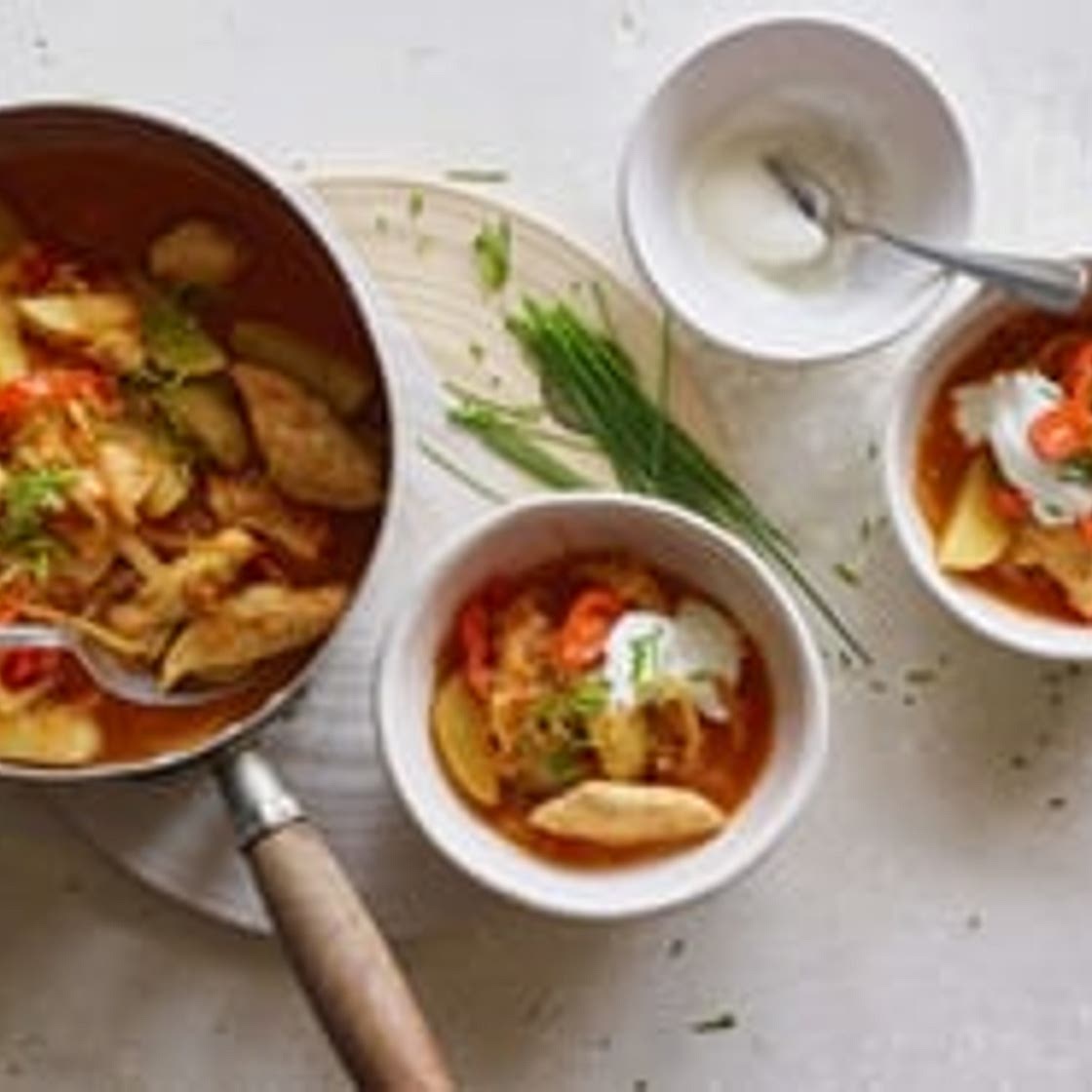 Pouletragout mit Sauerkraut