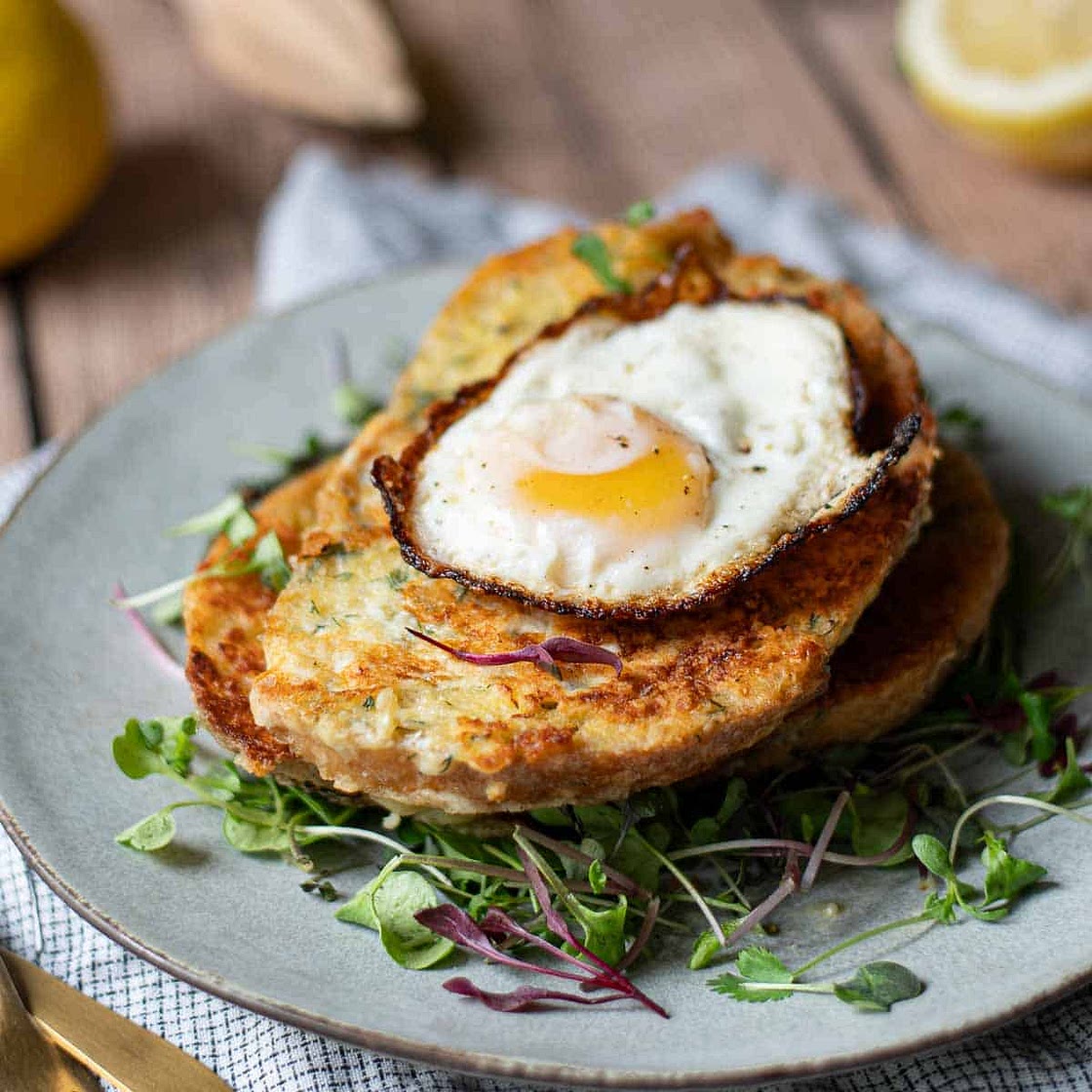 Savory French Toast with Parmesan, Lemon & Herbs
