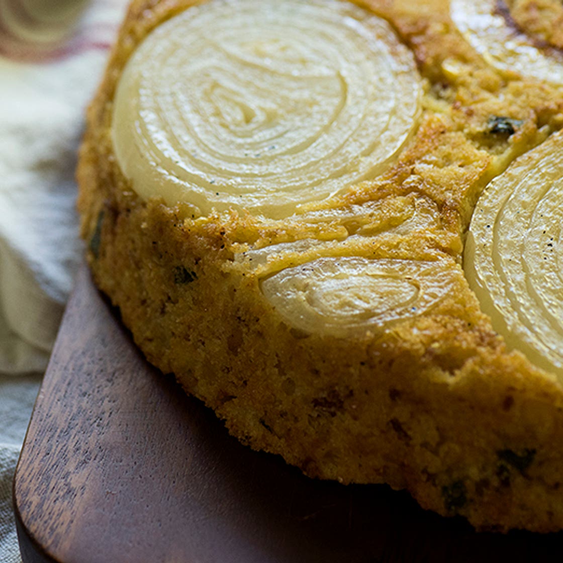 Upside Down Sweet Onion Cornbread