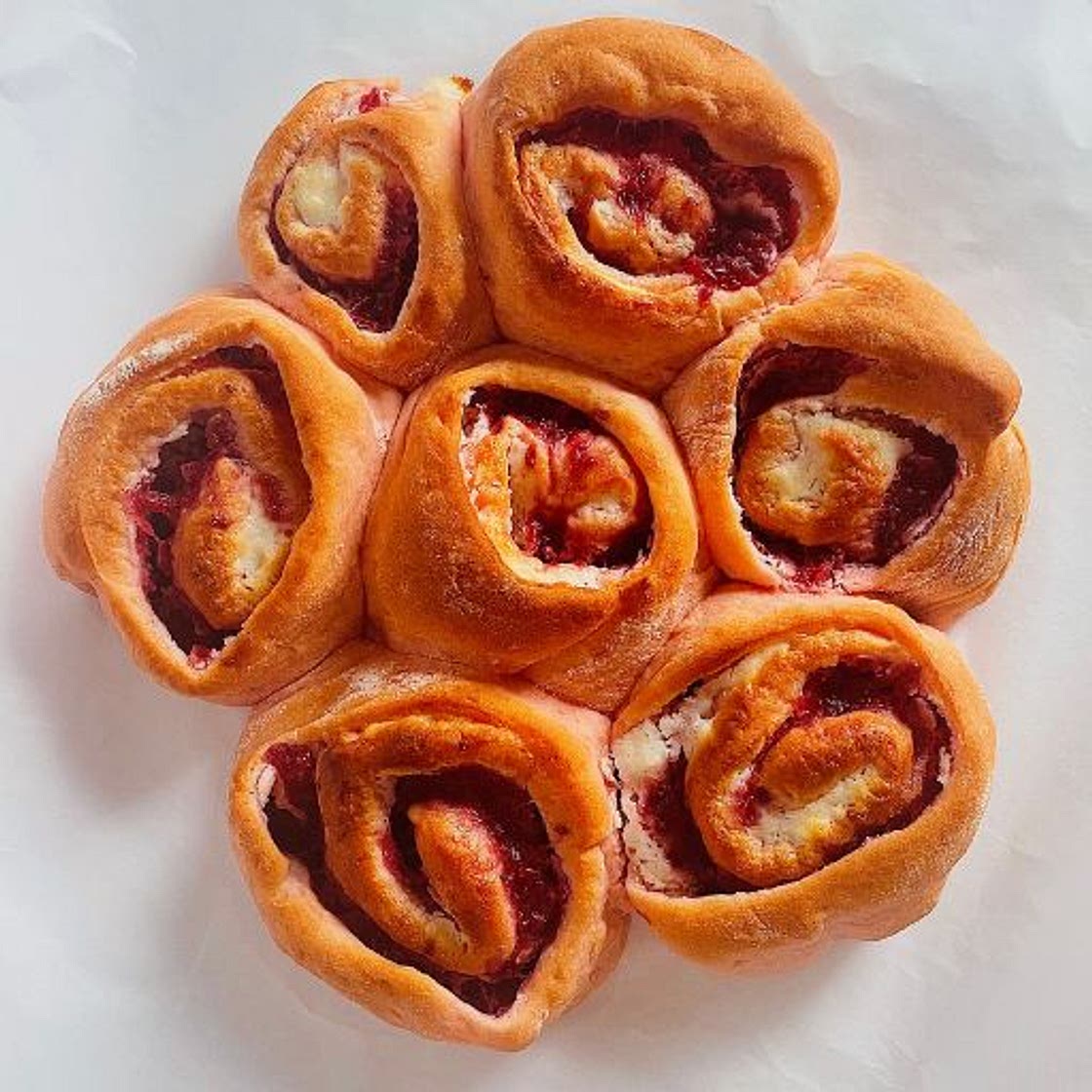 Strawberry Cheesecake Cinnamon Rolls