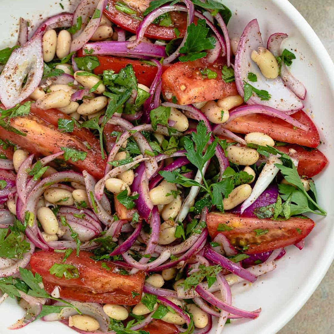 10-Minute Turkish White Bean Salad (Piyaz)