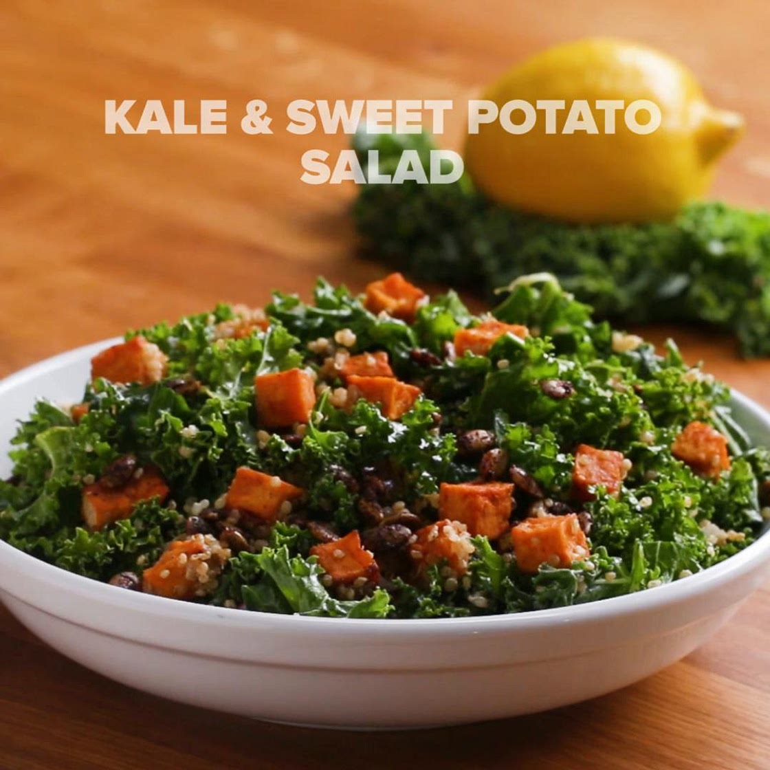 Kale & Sweet Potato Salad Recipe by Tasty