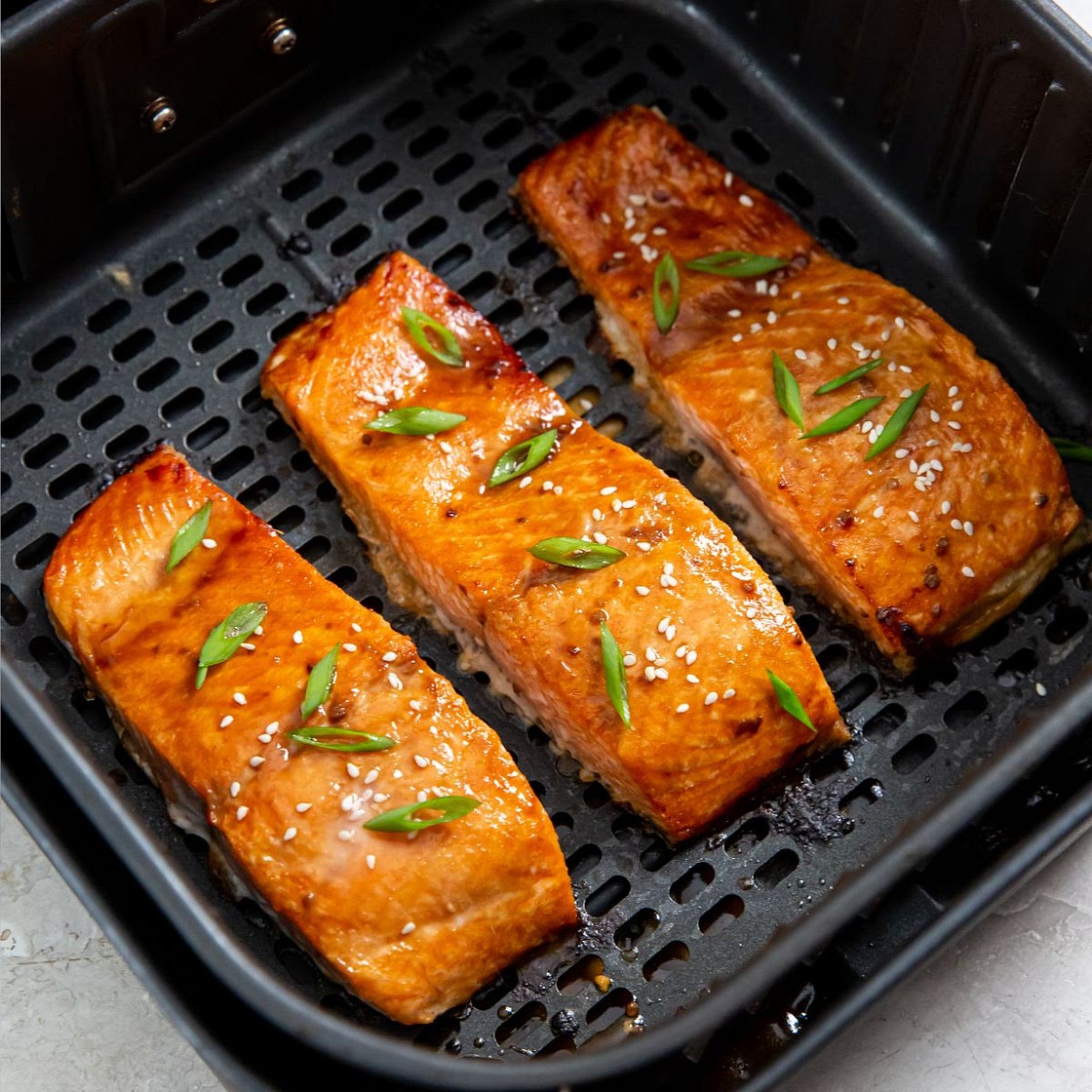 Air Fryer frozen salmon