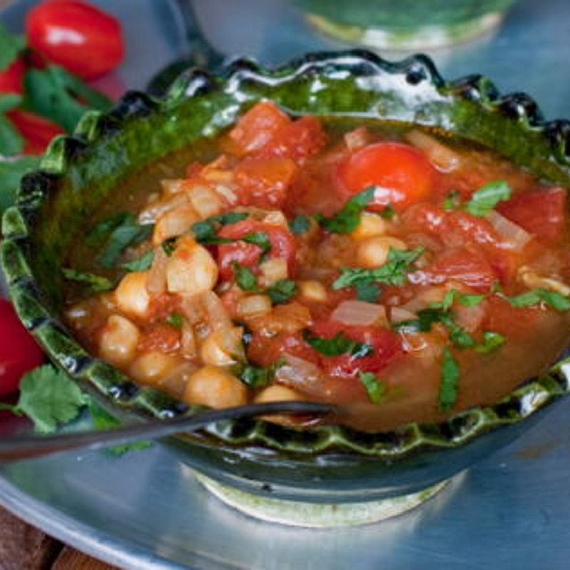 Soupe de pois chiches à l’orientale