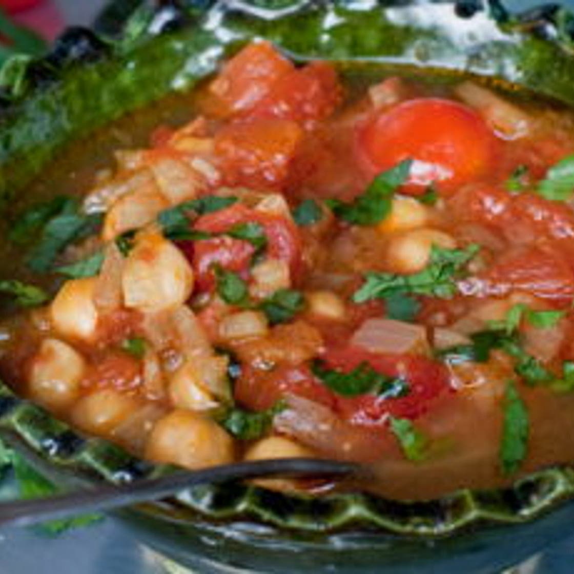 Soupe de pois chiches à l’orientale