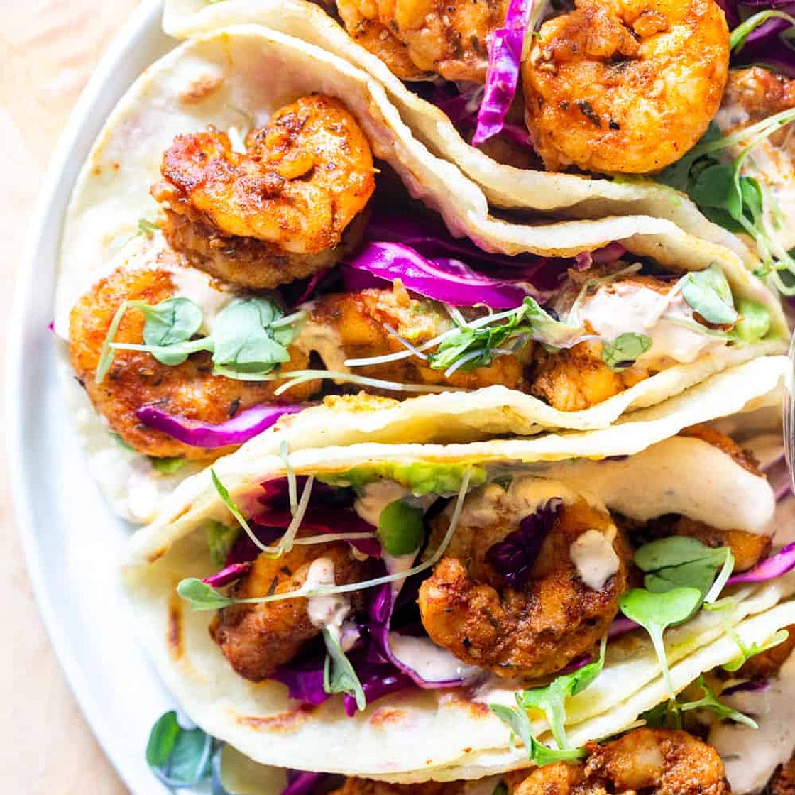 Blackened Shrimp Tacos