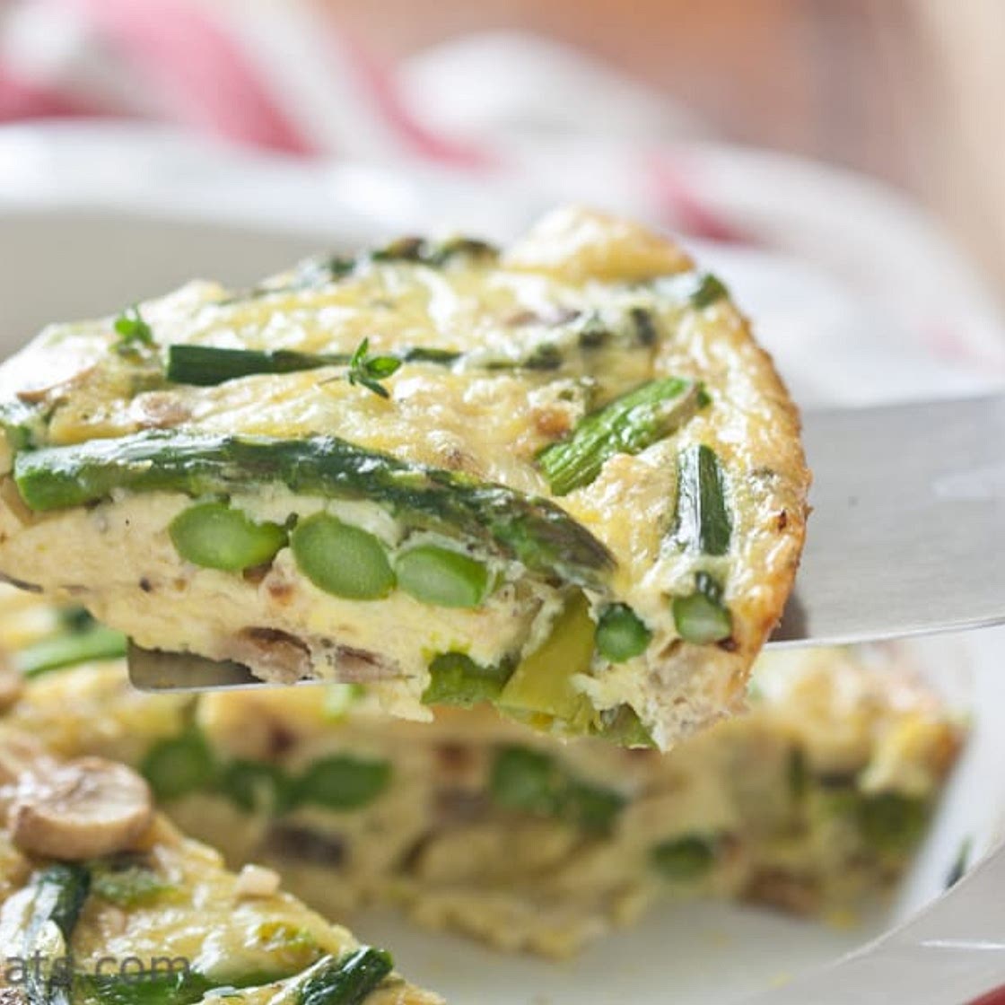 Crustless Asparagus Quiche
