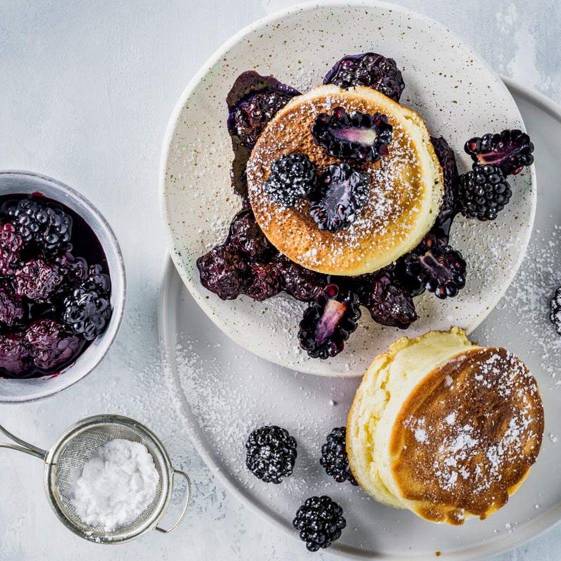 Pancakes japonais soufflés