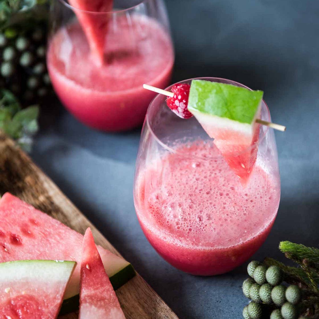 Gin, Elderflower and Summer Fruits Cocktail