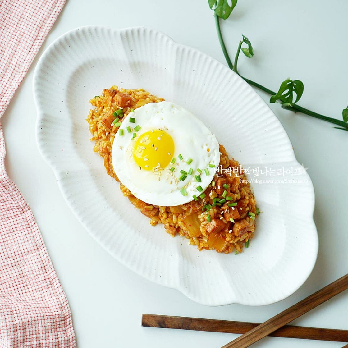김치볶음밥 레시피 백종원 스팸김치볶음밥 김치 스팸볶음밥