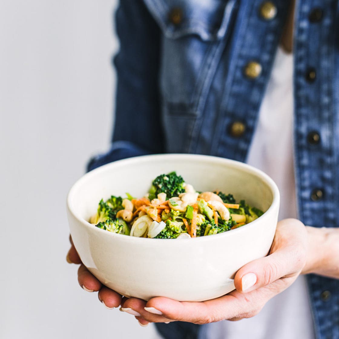 salade de macaronis froids (plein de légumes) à l’asiatique