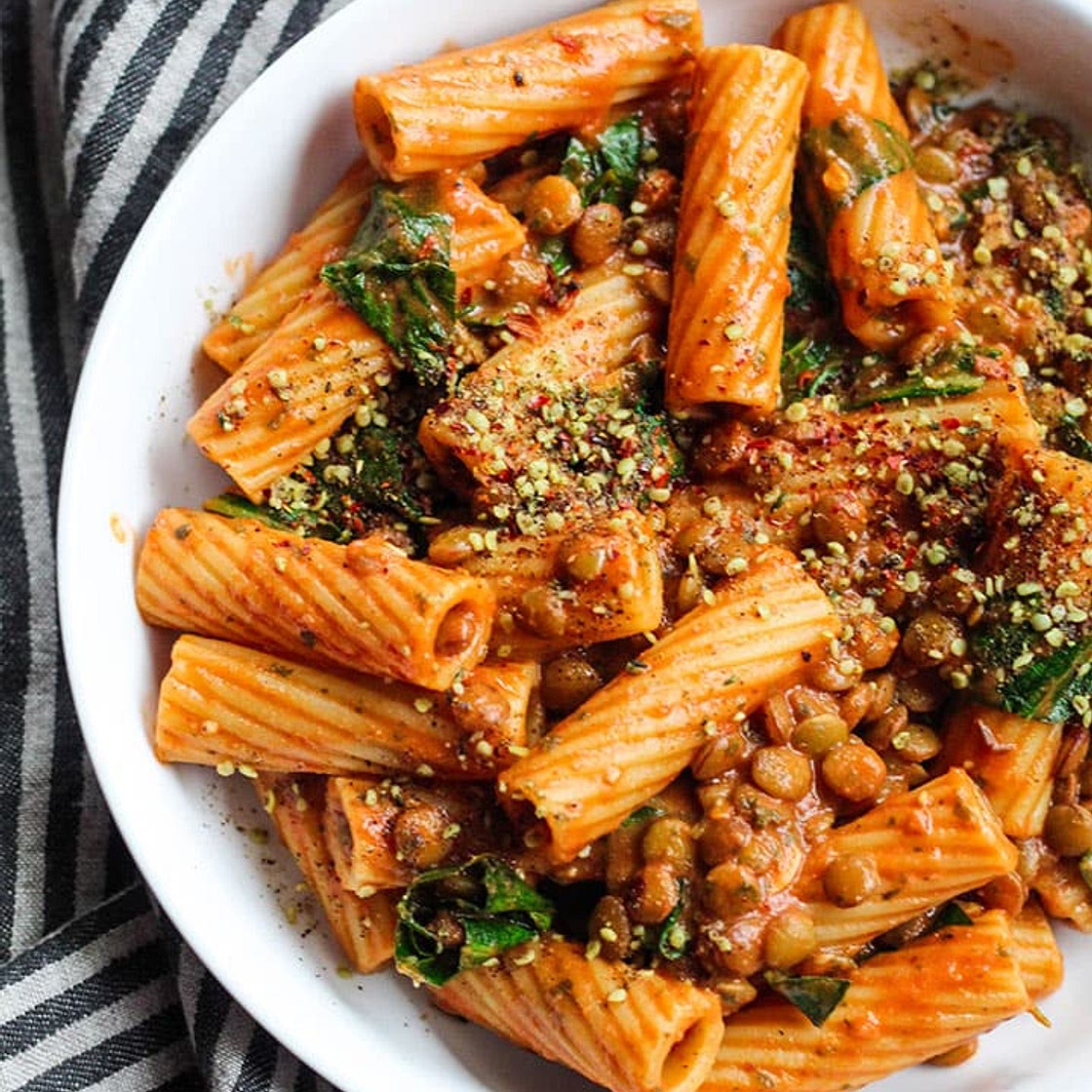 Lentil Tahini Pasta