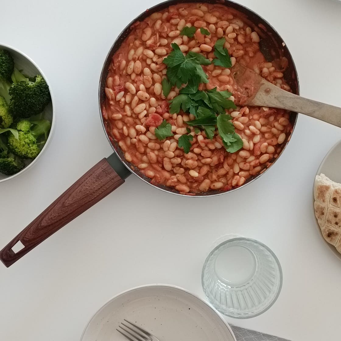 Cremige weiße Bohnen