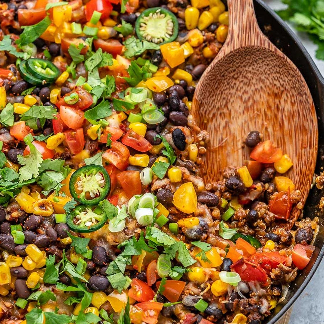 Turkey Quinoa Taco Bake