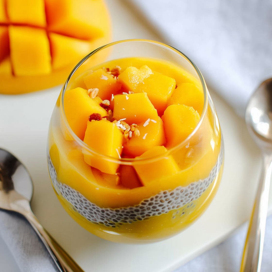 Mango Coconut Chia Pudding