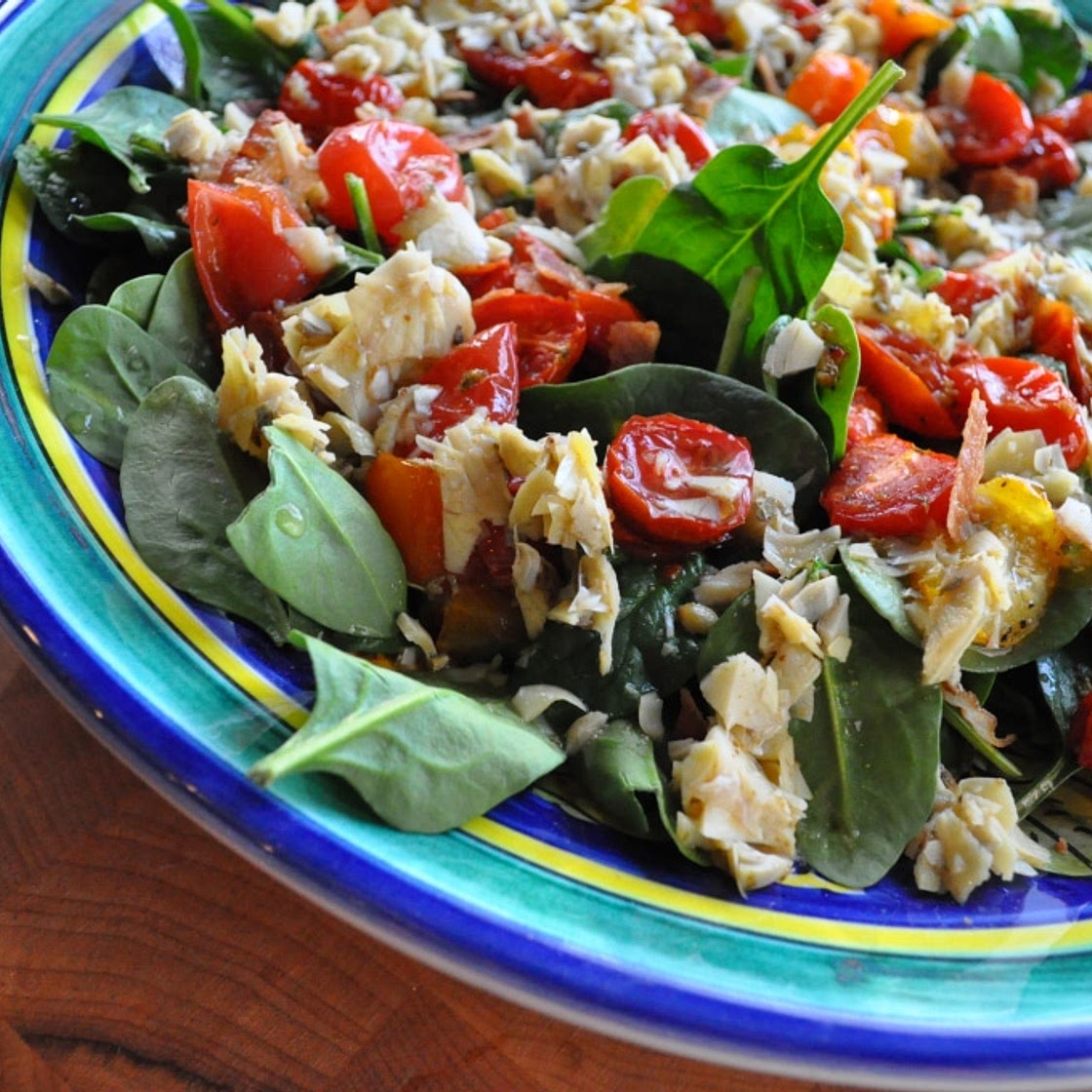 BLT Salad with Artichoke Vinaigrette