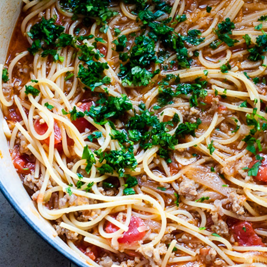 One-Pot Spaghetti with Sausage
