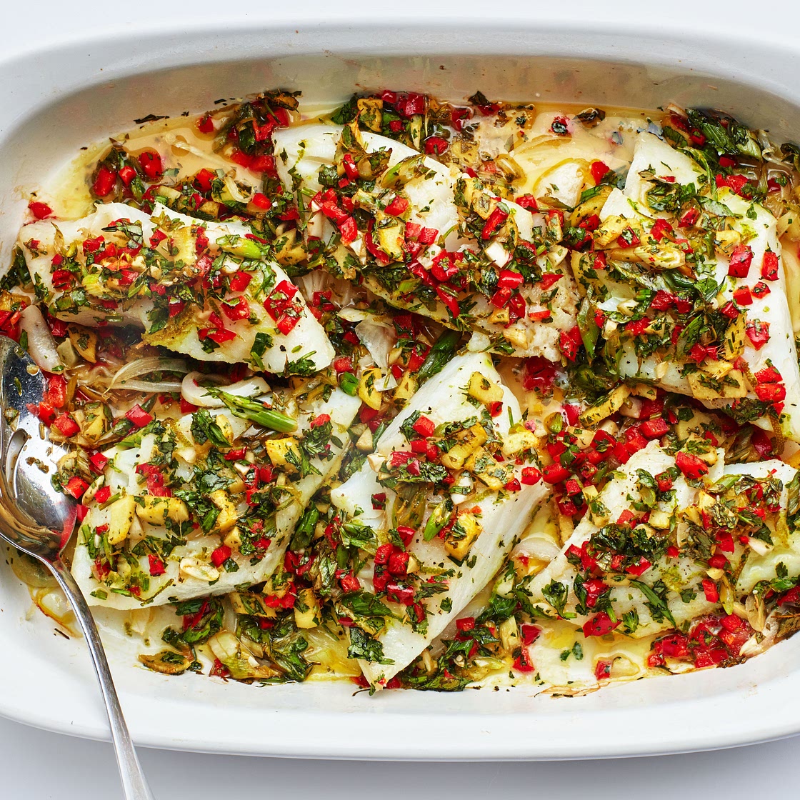 Green Seasoning Baked Cod