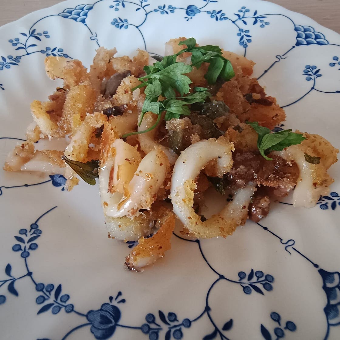 Crispy Mediterranean Baked Squid
